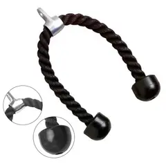 GFORCE - Soga Polea Trenzada Importada Negro Tríceps Bíceps