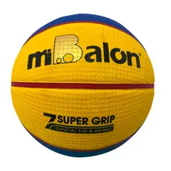 GENERICO - PELOTA DE BASKET MIBALON SUPER GRIP CELULAR 7- AMARILLO