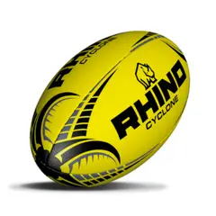 RHINO - Pelota de Rugby Cyclone Amarillo Size5