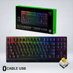 RAZER - TECLADO GAMER BLACKWIDOW V3 TKL RGB SWITCH YELLOW
