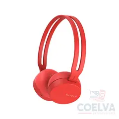 SONY - WH-CH400 Audífono Bluetooth NFC Hasta 20 Horas - Rojo
