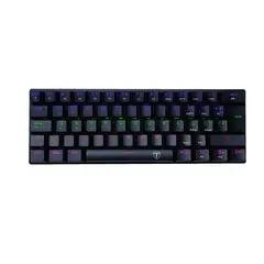 T-DAGGER - Teclado ARENA Rainbow Spanish T-TGK321-BR BLACK BROWN SWITCH