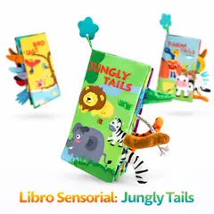 GENERICO - Libro sensorial con texturas - Jungle Tails