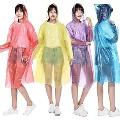 INSPIRA MARKET - Poncho Impermeable para Lluvia con Capucha, Ligero y Reutilizable Talla Única