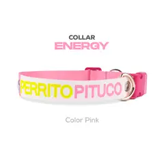 PERRITO PITUCO - COLLAR ENERGY PINK TALLA M