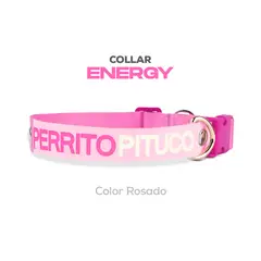 PERRITO PITUCO - COLLAR ENERGY ROSADO TALLA S