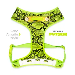 PERRITO PITUCO - PECHERA PYTHON AMARILLO NEÓN TALLA L