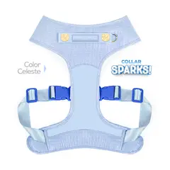 PERRITO PITUCO - PECHERA SPARKS CELESTE TALLA M