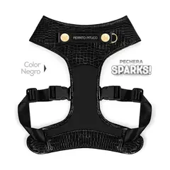 PERRITO PITUCO - PECHERA SPARKS NEGRA TALLA XL