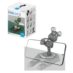 GENERICO - Soporte de teléfono universal diseño de ratón - Gris