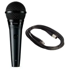 SHURE - Micrófono Profesional PGA58 Cardiode Dinámico Negro