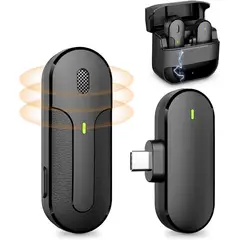 OEM - Micrófono Inalámbrico Solapero K81 Tipo C con Cargador Portátil