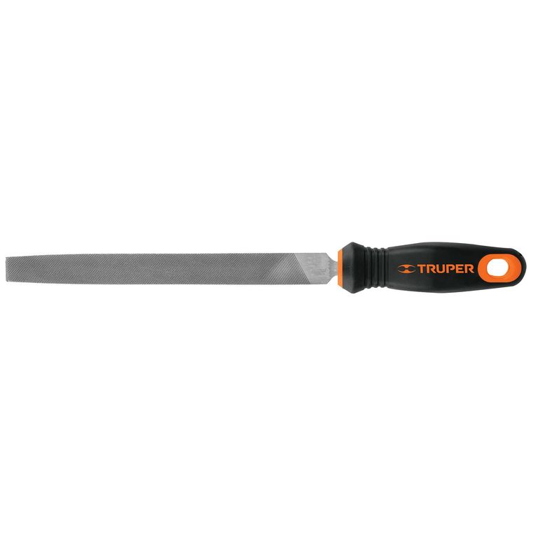 Lima Plana Bastarda Con Mango 8" 15311 - Negro.