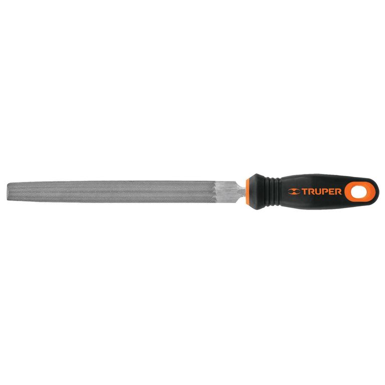 Lima Media Caña Bastarda Con Mango 8" 15318 - Negro