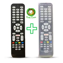 GENERICO - Control Remoto Genérico Aoc Para Smart Tv Funda Silicona Suave