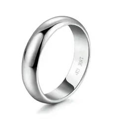 GENERICO - Anillo de Compromiso Eternal Love Bañado en Oro Blanco18K Aro Genieka