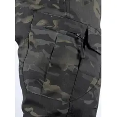 GENERICO - Pantalón Impermeable Camuflado Negro