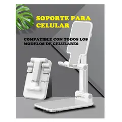 OEM - SOPORTE CELULAR ESCRITORIO REGULABLE PLEGABLE REGALA x LIQUIDACION