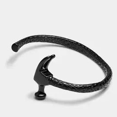 GENERICO - Pulsera de acero negro ELEGATTO MARTILLO