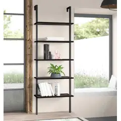 VENTITAS HOME - Librero Estante Industrial San Rosko Negro