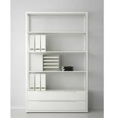 VENTITAS HOME - Librero Estante Noir London Blanco
