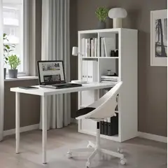 VENTITAS HOME - Escritorio con Librero Campden Blanco