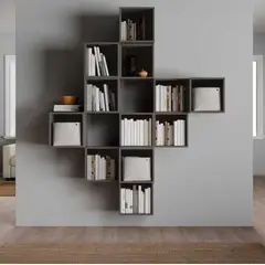 VENTITAS HOME - Set de 12 Cubos Plomo