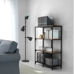 VENTITAS HOME - Estante Industrial Medellín Caramelo y Negro