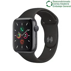 APPLE - Watch series 5 A2095(44mm,GPS)-Negro reacondicionado SemiNuevo.