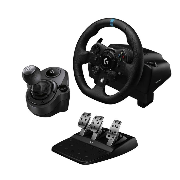Timón Con Pedal Gamer G923 Usb Pc Y Palanca