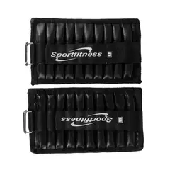 SPORT FITNESS - Tobillera / muñequera ajustable peso metal -0.5kg