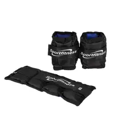 SPORT FITNESS - Tobillera / muñequera ajustable peso metal -2kg