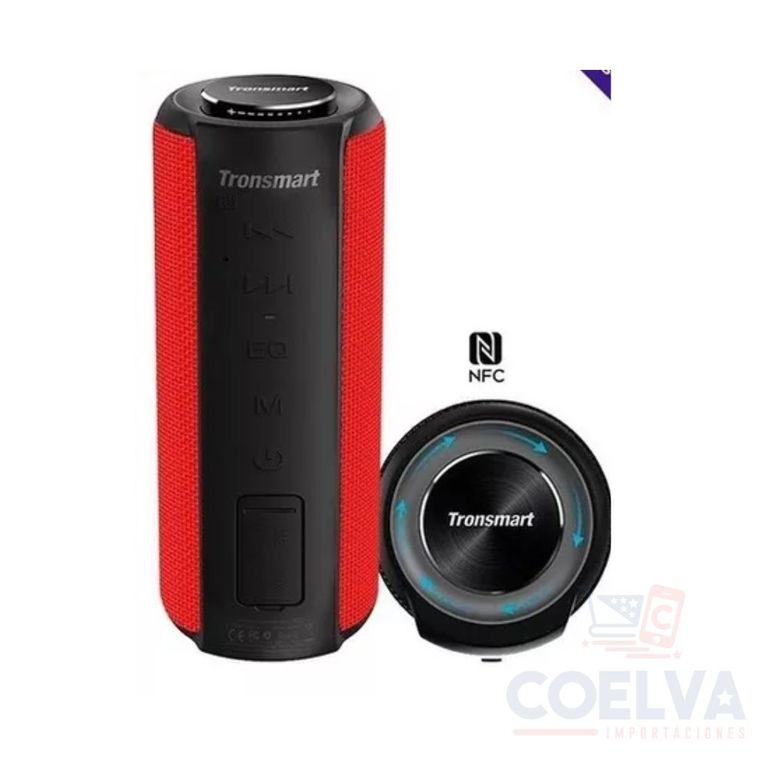 T6 Plus Altavoz Bluetooth Portátil Ipx6 - Rojo
