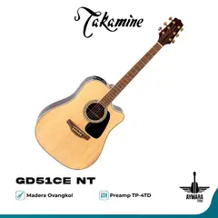TAKAMINE - GD51CE NT GUITARRA ELECTROACUSTICA METAL