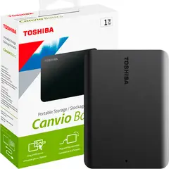 TOSHIBA - Disco duro externo Canvio Basics 1 TB USB 3.0