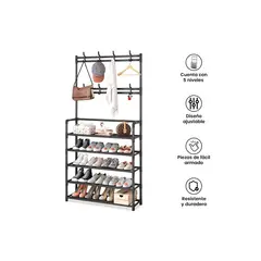 GENERICO - ORGANIZADOR ZAPATERO PERCHERO DE 5 NIVELES