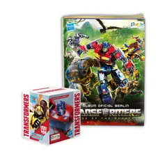 EDITORIAL BERLIN - Transformers, 1 Álbum Tapa Blanda + 1 Cajita (50 Sobres)