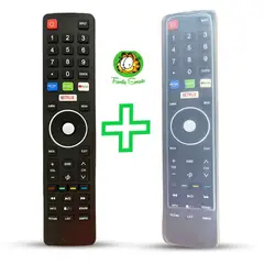 UNIVERSAL - Control Remoto Hyundai Smart tv Con Netflix Funda Silicona Suave