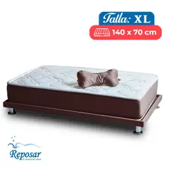 REPOSAR EL DESCANSO IDEAL - Cama Mascota PREMIUM duo XL color Marron My Pet