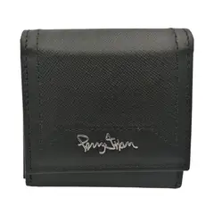 PERRY JHAN - Monedero De Correa Para Hombre de Cuero Negro 10102 -