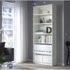 VENTITAS HOME - Librero Moderno Ragnarok Blanco