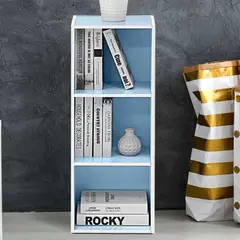 VENTITAS HOME - Librero Organizador Kofi Celeste y Blanco