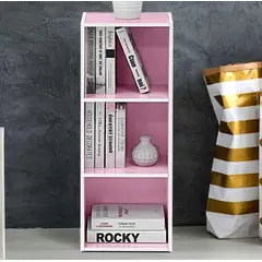 VENTITAS HOME - Librero Organizador Kofi Rosado y Blanco