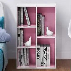 VENTITAS HOME - Librero Organizador Leona Blanco y Rosado