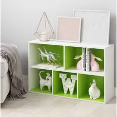 VENTITAS HOME - Librero Organizador Leona Blanco y Verde