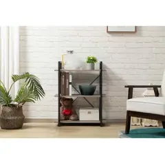 VENTITAS HOME - Estante Organizador Industrial Vania Gales y Negro