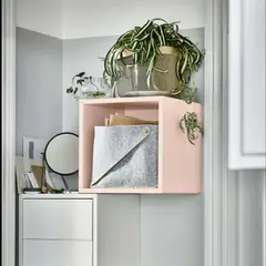 VENTITAS HOME - Cubo Repisa Rosado
