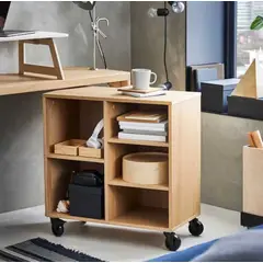 VENTITAS HOME - Librero Multifunción con Ruedas Max Manzano