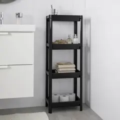 VENTITAS HOME - Estante Industrial para Baño Macarena Negro