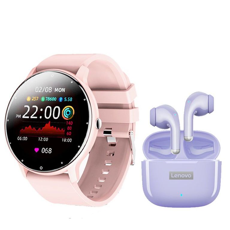 Audífonos LP40 Pro Tws y Toumi Fit 2 watch Reloj inteligente